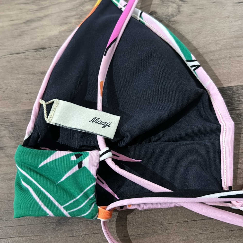 Maaji Colorful Triangle Cup String Criss Cross Ba… - image 3